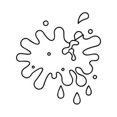 orange paint splash icon, orange paint splash vector illustration-simple illustration of orange paint splash, perfect for orange paint splash logos and icons