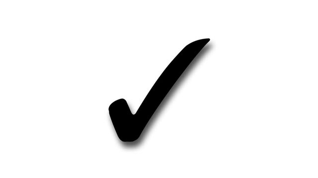 Minimalist Check Mark Animation, Animated Check Mark Icon
