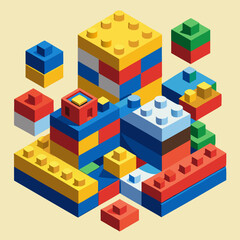 Colorful Toy Building Blocks