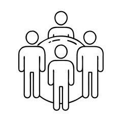 people group icon, people group vector illustration-simple illustration of people group, perfect for people group logos and icons