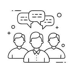 people talking icon, people talking vector illustration-simple illustration of people talking, perfect for people talking logos and icons