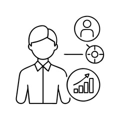 person icon, person vector illustration-simple illustration of person, perfect for person logos and icons