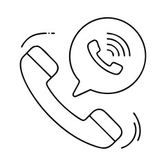 phone call icon, phone call vector illustration-simple illustration of phone call, perfect for phone call logos and icons