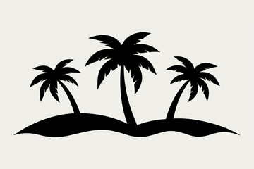 palm trees vector illustration