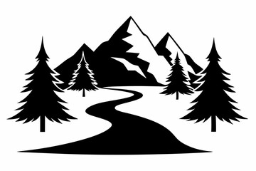 winter forest landscape