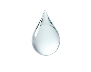 Photorealistic and Detailed Image of a Luminous Raindrop on a Neutral Background, Perfect for Showcasing Purity, Clarity and the Beauty of Nature's Simple Elements
