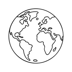 planet earth icon, planet earth vector illustration-simple illustration of planet earth, perfect for planet earth logos and icons
