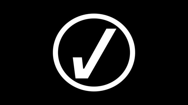 Simple Minimalist Check Mark Animation
