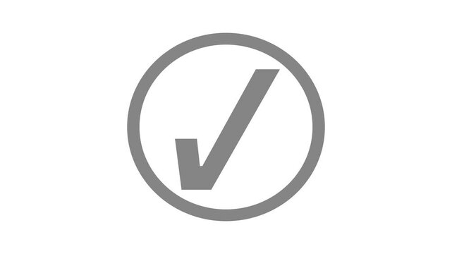 Simple Minimalist Check Mark Animation