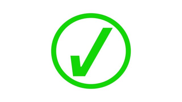 Simple Minimalist Check Mark Animation