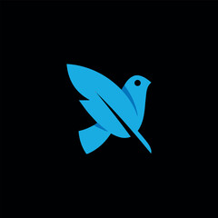 dove charity logo design vector