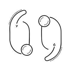 quotations marks icon, quotations marks vector illustration-simple illustration of quotations marks, perfect for quotations marks logos and icons