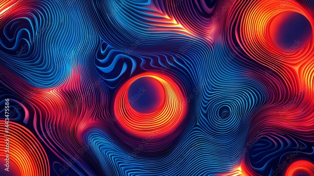 Poster a colorful pattern filled with diverse shapes and hues creating a striking abstract art composition 