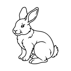 rabbit icon, rabbit vector illustration-simple illustration of rabbit, perfect for rabbit logos and icons