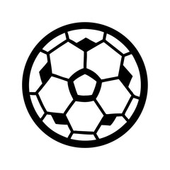 Obraz premium Soccer Ball Sports Equipment Icon — Football, Game, Athletic Gear Symbol