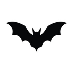 silhouette of a bat hanging vector clear and detailed