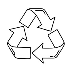 recycle symbol icon, recycle symbol vector illustration-simple illustration of recycle symbol, perfect for recycle symbol logos and icons