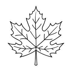 red maple leaf icon, red maple leaf vector illustration-simple illustration of red maple leaf, perfect for red maple leaf logos and icons