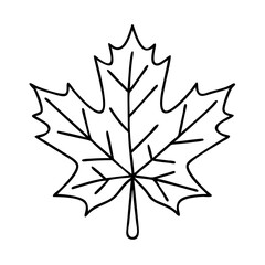 red maple leaf icon, red maple leaf vector illustration-simple illustration of red maple leaf, perfect for red maple leaf logos and icons