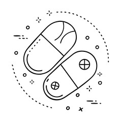 red medical pill icon, red medical pill vector illustration-simple illustration of red medical pill, perfect for red medical pill logos and icons