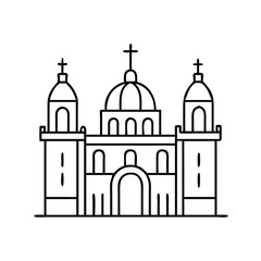 religion architecture icon, religion architecture vector illustration-simple illustration of religion architecture, perfect for religion architecture logos and icons