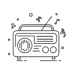 retro music icon, retro music vector illustration-simple illustration of retro music, perfect for retro music logos and icons