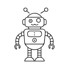 robot icon, robot vector illustration-simple illustration of robot, perfect for robot logos and icons