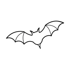 Fototapeta premium Von Flederm Usen Vector Minimalistic Bat in Motion