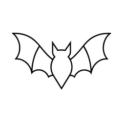 Fototapeta premium von flederm usen vector icon minimalist bat in flight