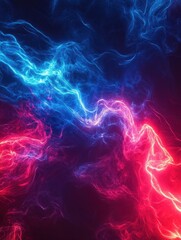 Background gaming abstract neon sci-fi themes cyberpunk red blue glowing dynamic technology wallpaper AI generated image