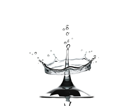 Spectacular dance of liquid droplets in a highly detailed macroscopic view, captured with artistry and precision, showcasing fluid dynamics