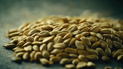 Obraz premium Macro Photography of a Pile of Sunflower Seeds