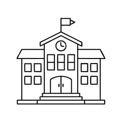 school icon, school vector illustration-simple illustration of school, perfect for school logos and icons