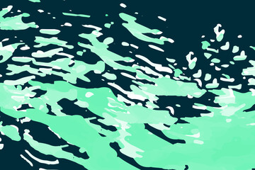Obraz premium Green depth: watercolor layer, abstract spots and background play. Abstract vector background for projects