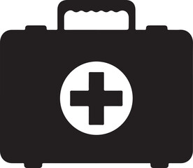Fototapeta premium Medical Bag Icon - Vector