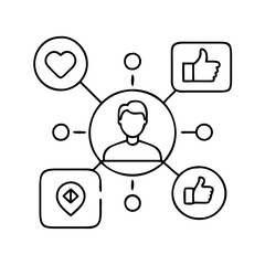 social icon, social vector illustration-simple illustration of social, perfect for social logos and icons