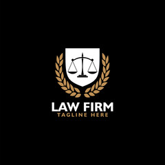  Law firm icon isolated on black background