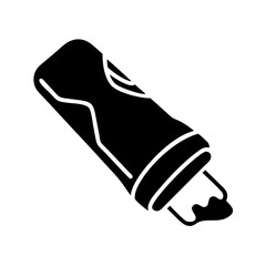 Vector illustration of a partially eaten burrito, revealing the delicious filling