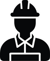 construction worker silhouette 