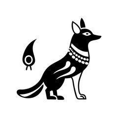 Stylized image of Anubis the jackal god of ancient Egypt
