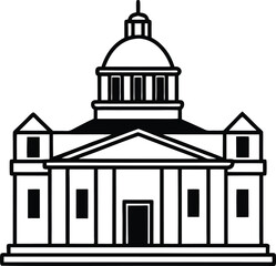 building vector silhouette