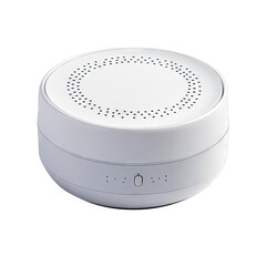 Compact white noise machine. Isolated white background. Png format