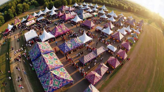 Heritage festival draws artisans and storytellers into vibrant market, heritage shining through melodic recitals and dance, heritage forging cross-border friendships across lively open grounds.