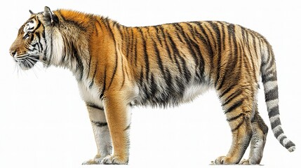 Obraz premium Majestic Tiger Striding Elegantly in Natural Habitat Display