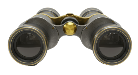 Isolated Binoculars Vintage Field Optics