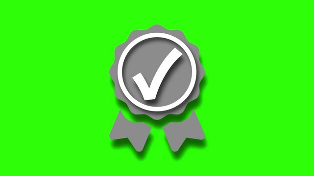 Checkmark Badge Symbol, Task Complete Check Animation