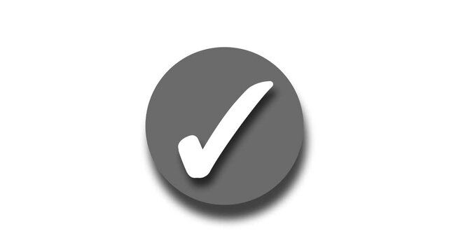 3d Circle Check Mark Animation, Animated Circular Check Mark