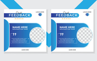 Elegant Client Feedback Template for Business Use.