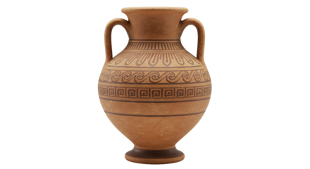 Isolated Antique Greek Vase