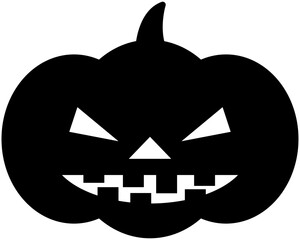 Halloween pumpkin icon, character, emoji, emoticon
